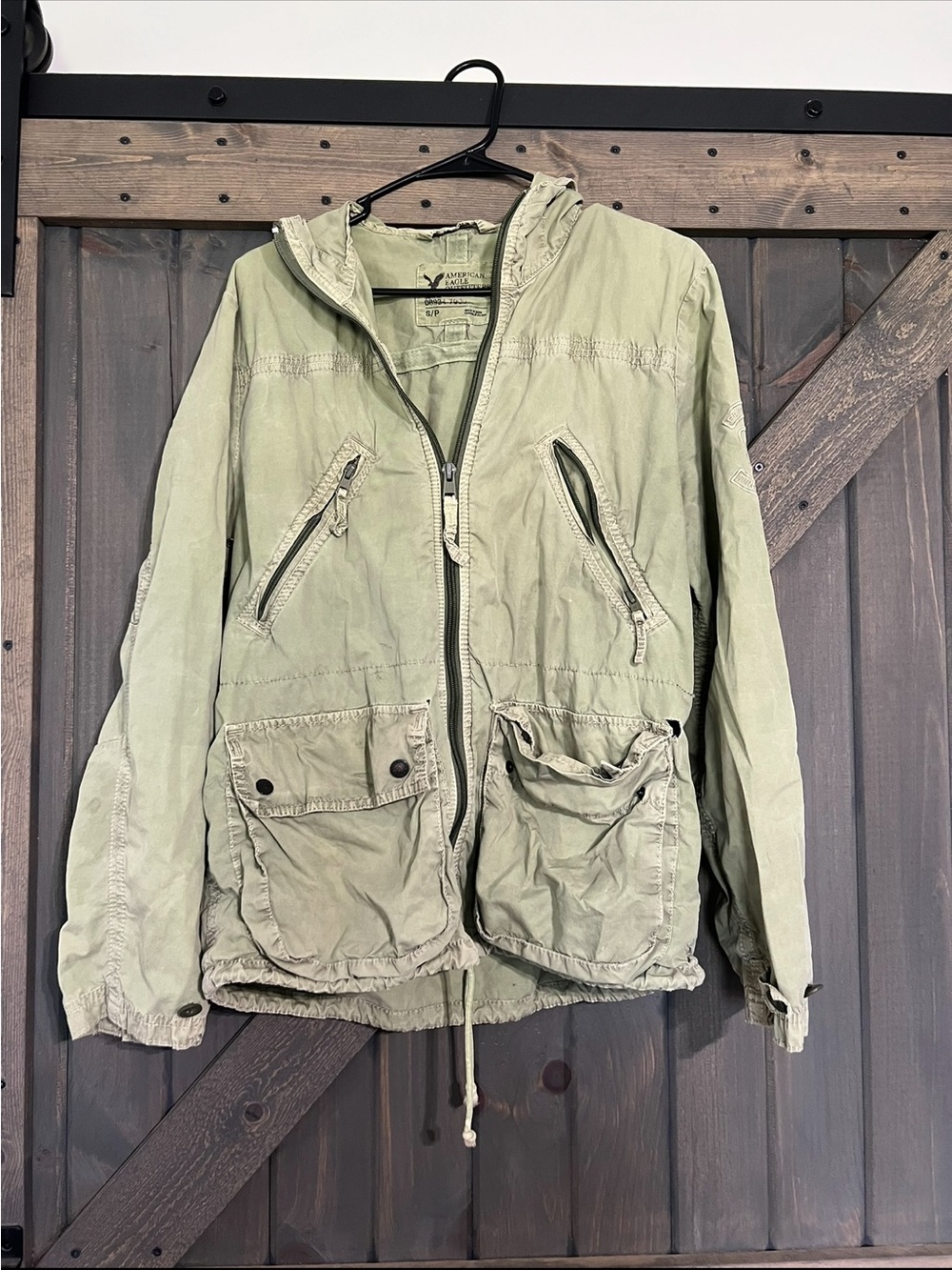 Hooded Jacket - Light Olive Green